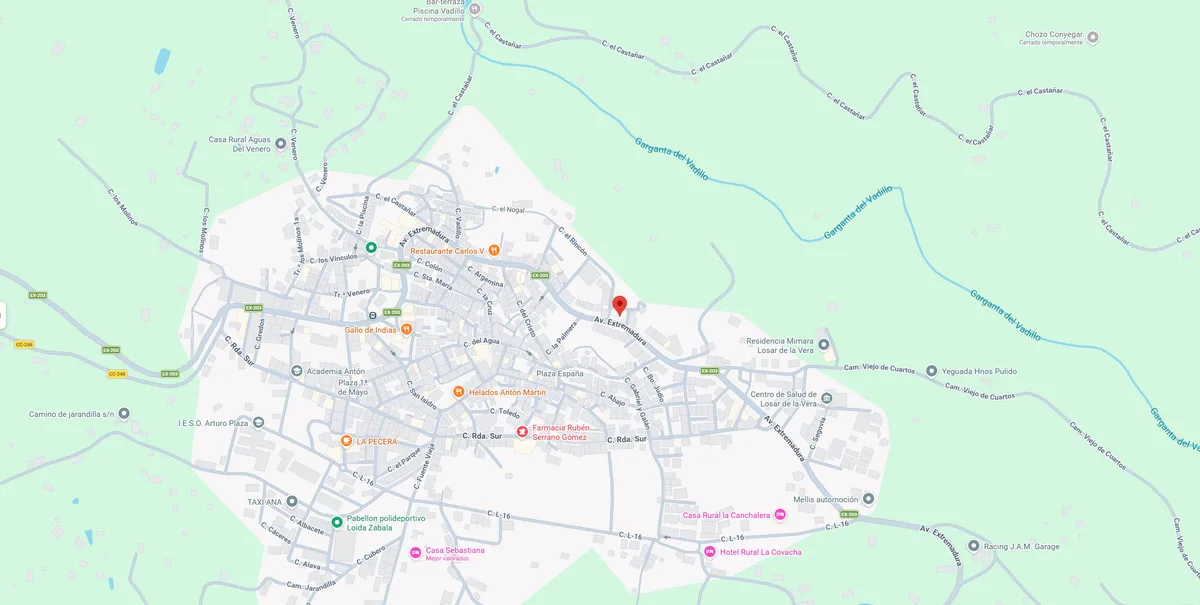 Mapa de Las Brasas de Losar